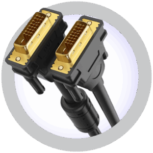 DVI-D Male to DVI-D Male 1.2a Certified (24+1pin) Dual Link Cable