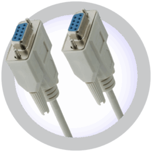 6ft DB9 Female to Female Straight cable; often referred to as Serial Cable. – Gray color