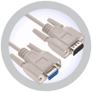 15ft DB9 Male to Female - Serial Cable BEIGE