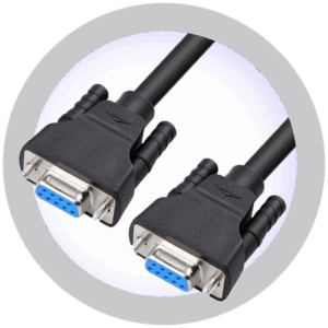 10ft DB9 Female to Female - NULL RS232 Cable - Black