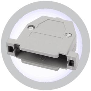 DB25 Serial Port D-Sub Connector Kit Cover Housing Assembly Plastic Hood (5 Pack)