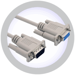 6ft DB9 Male to Female Straight Cable - Gray