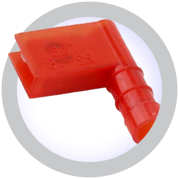 Insulated Quick Connect Flag Male 0.250" (25 Pack)