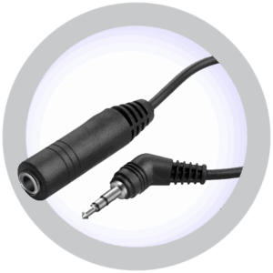 2.5 mm to 3.5 mm Stereo Audio Adapter