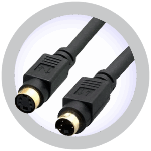 6.0 ft S-Video M/F Extension Cable-Black